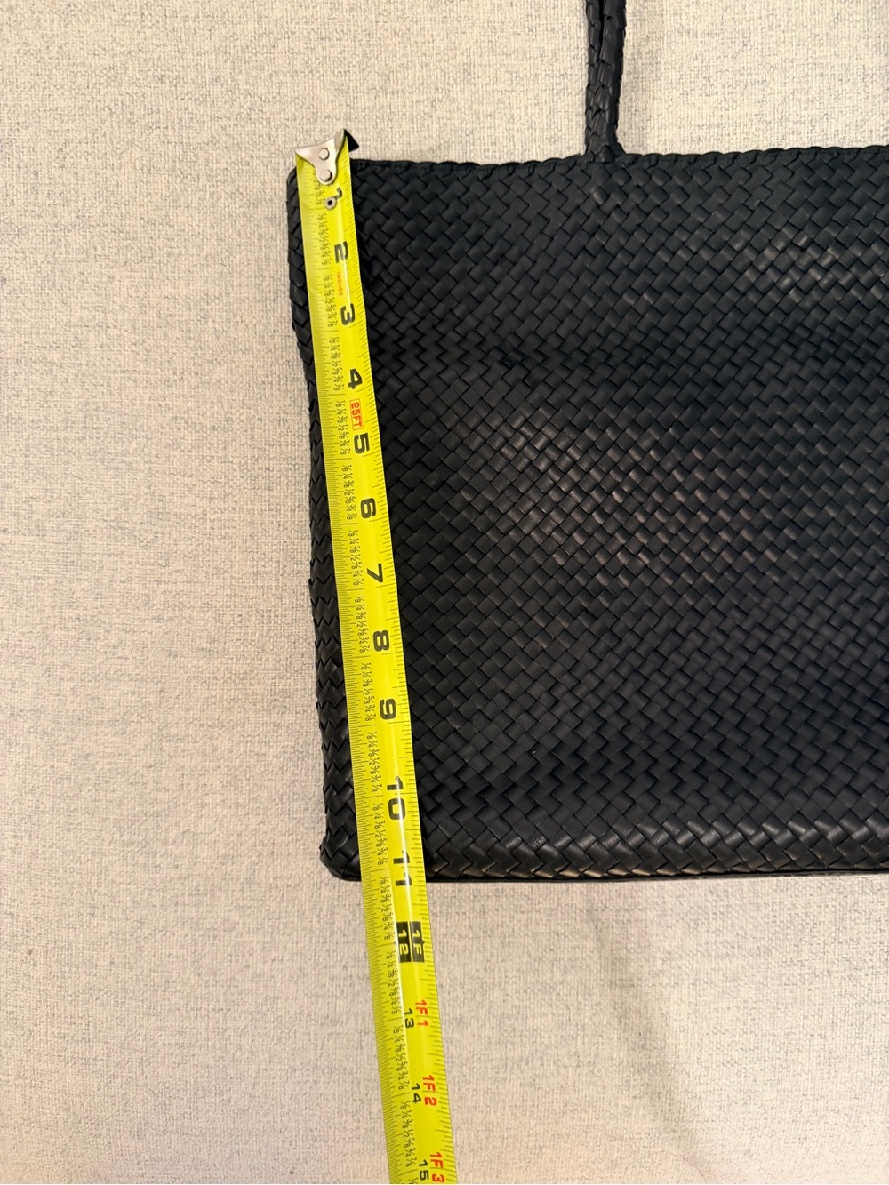 Quince Italian Leather Handwoven Tote Bag - Picture 9 of 11
